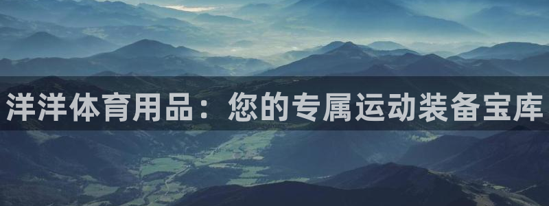 欧陆娱乐注册代理多少钱一年:洋洋体育用品:您的专属运动装备宝