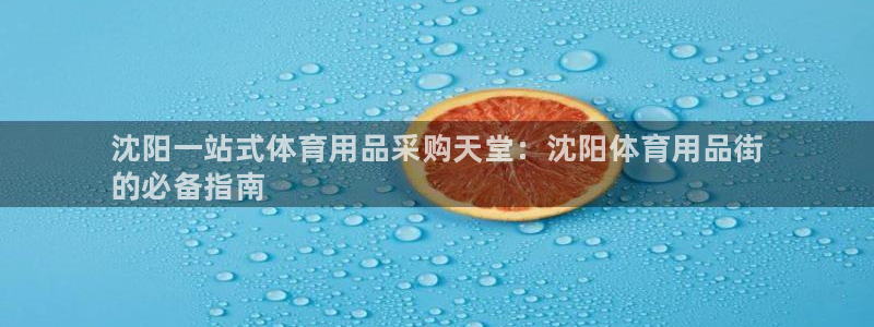 欧陆娱乐能赚钱吗现在:沈阳一站式体育用品采购天堂:沈阳体育用